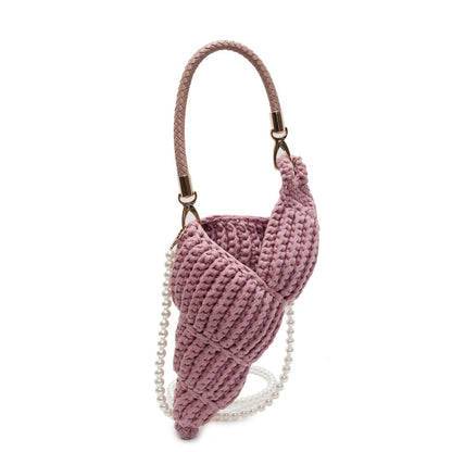 Handmade Woven Bag Women's Conch Shell Crossbody Bag