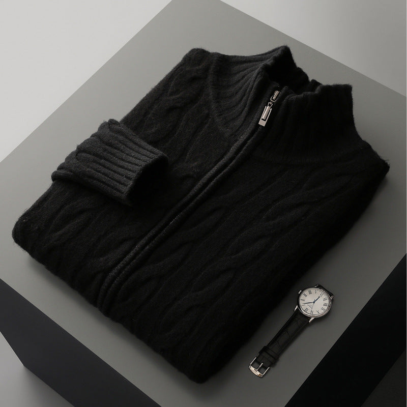 Knitted sweater coat