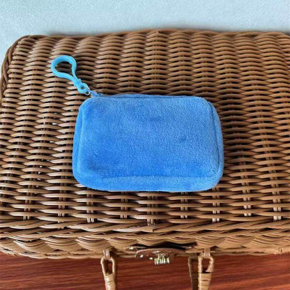 Solid Color Plush Coin Purse