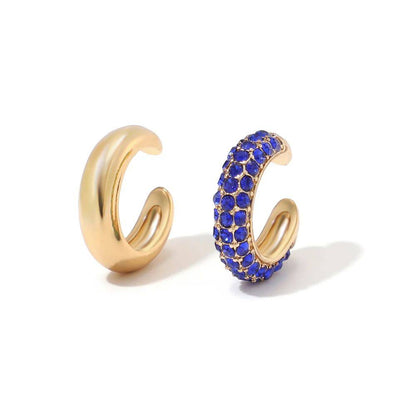 Pearl clip earrings with ear cartilage clips