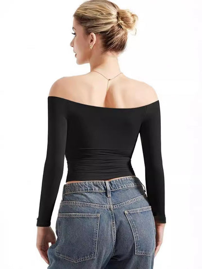 One-shoulder T-shirt