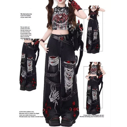 Womens Denim Trousers