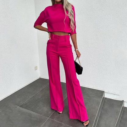 Women's Casual Two-Piece Trousers Set