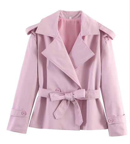 Womens Double Breasted Trench Coat