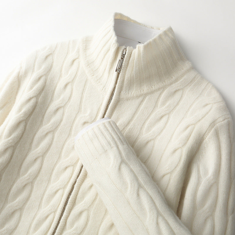 Knitted sweater coat
