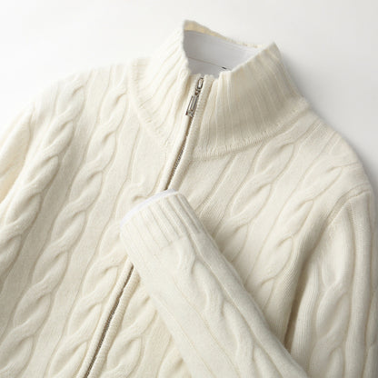 Knitted sweater coat
