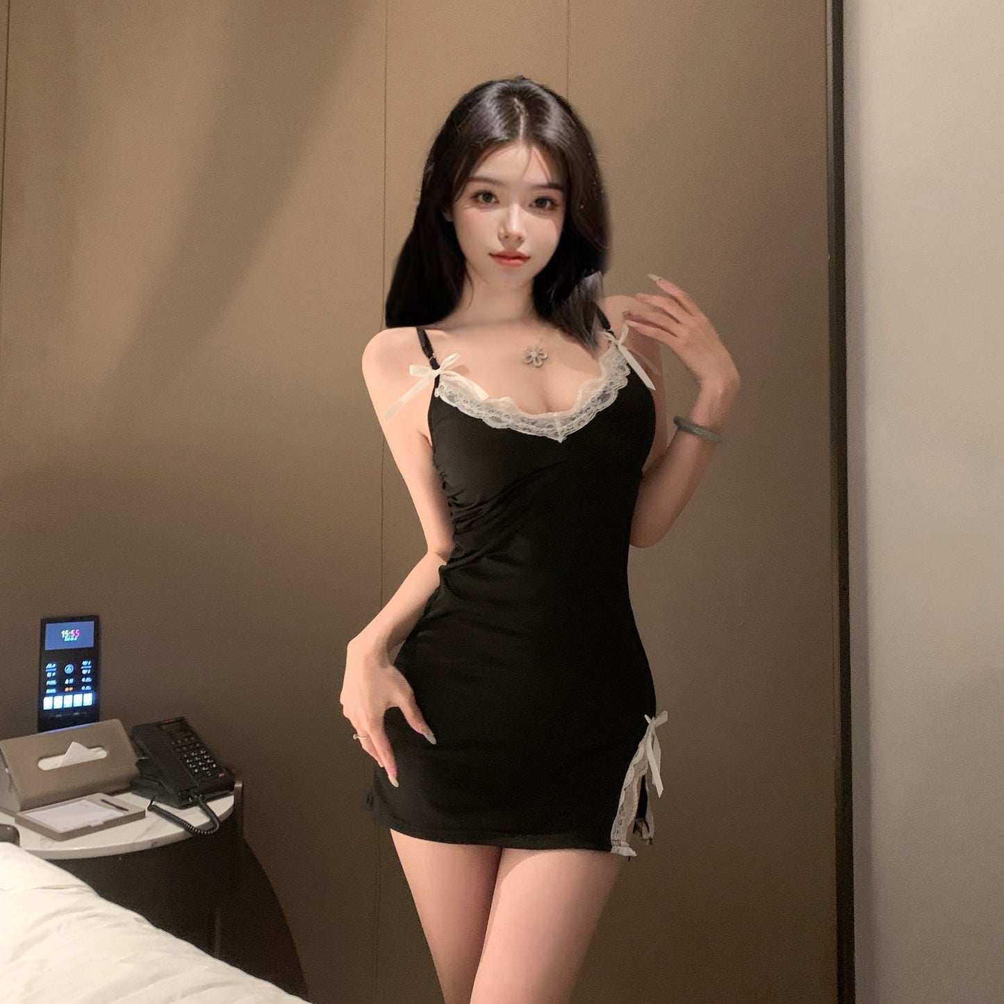 Ice Silk Camisole Sleep Dress