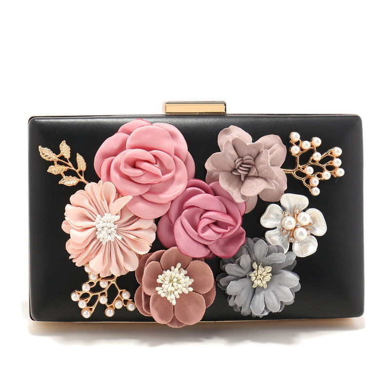 Stylish floral evening bag