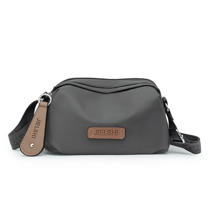 Solid-color Oxford fabric crossbody bag