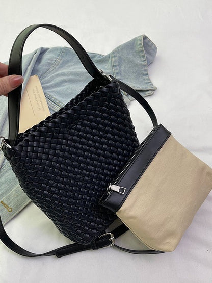 Handmade Woven Tote Bag with Adjustable Strap