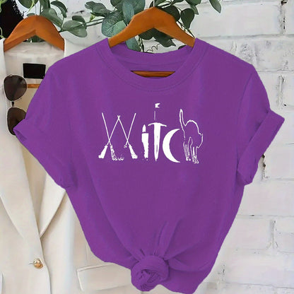Plus Size Printed Cotton T-Shirt