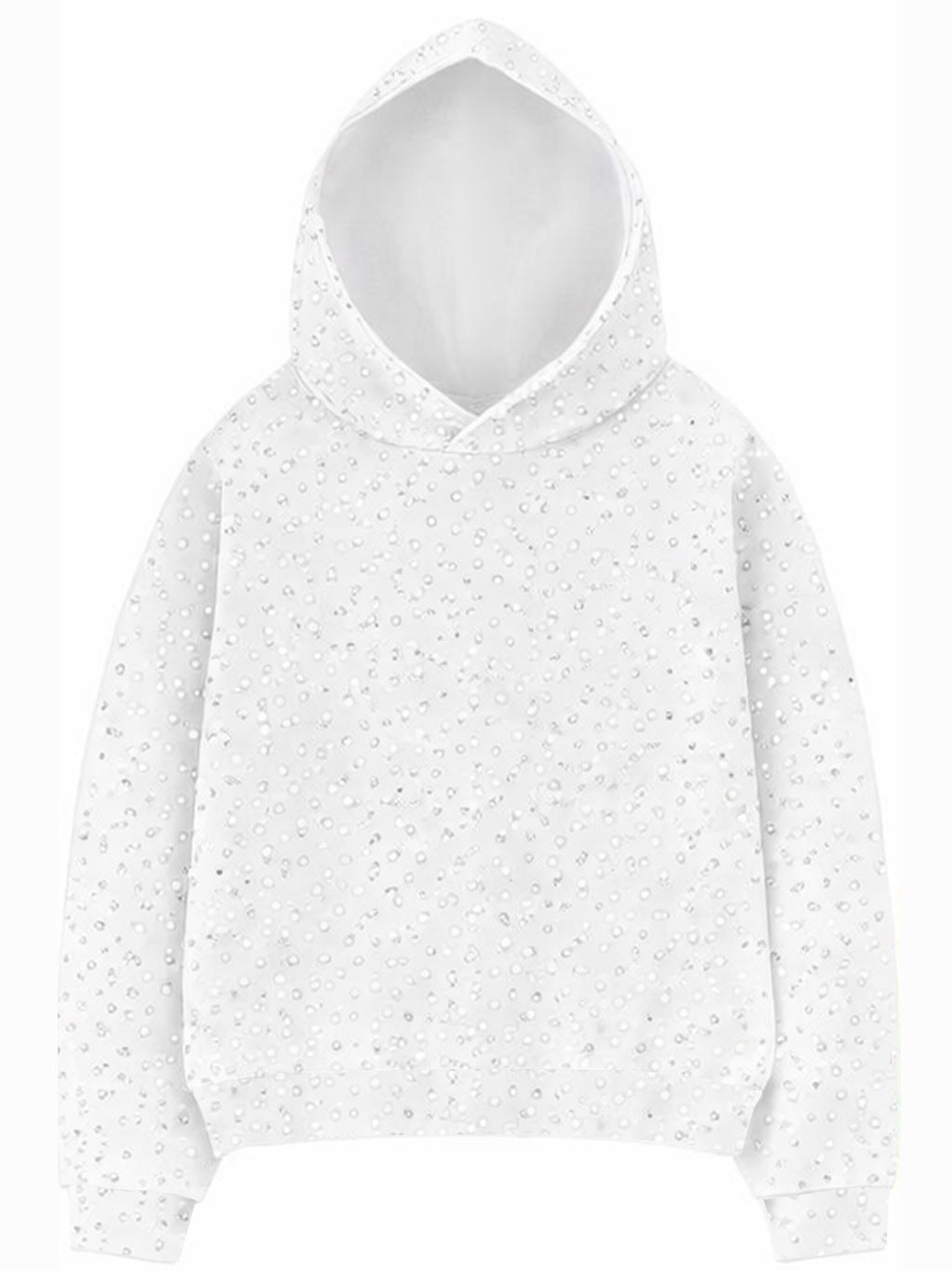 Star Pattern Tie-Dye Hooded Sweatshirt Jacket