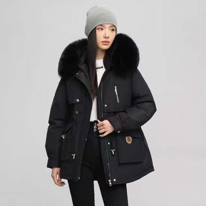 Fleece-lined and thickened jacket/cotton coat