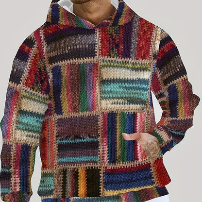 Mens Hooded Pullover Sweatshirt