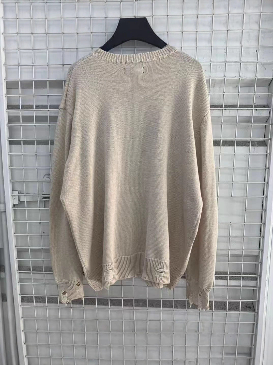 Ami Letter Knit Sweater Pullover