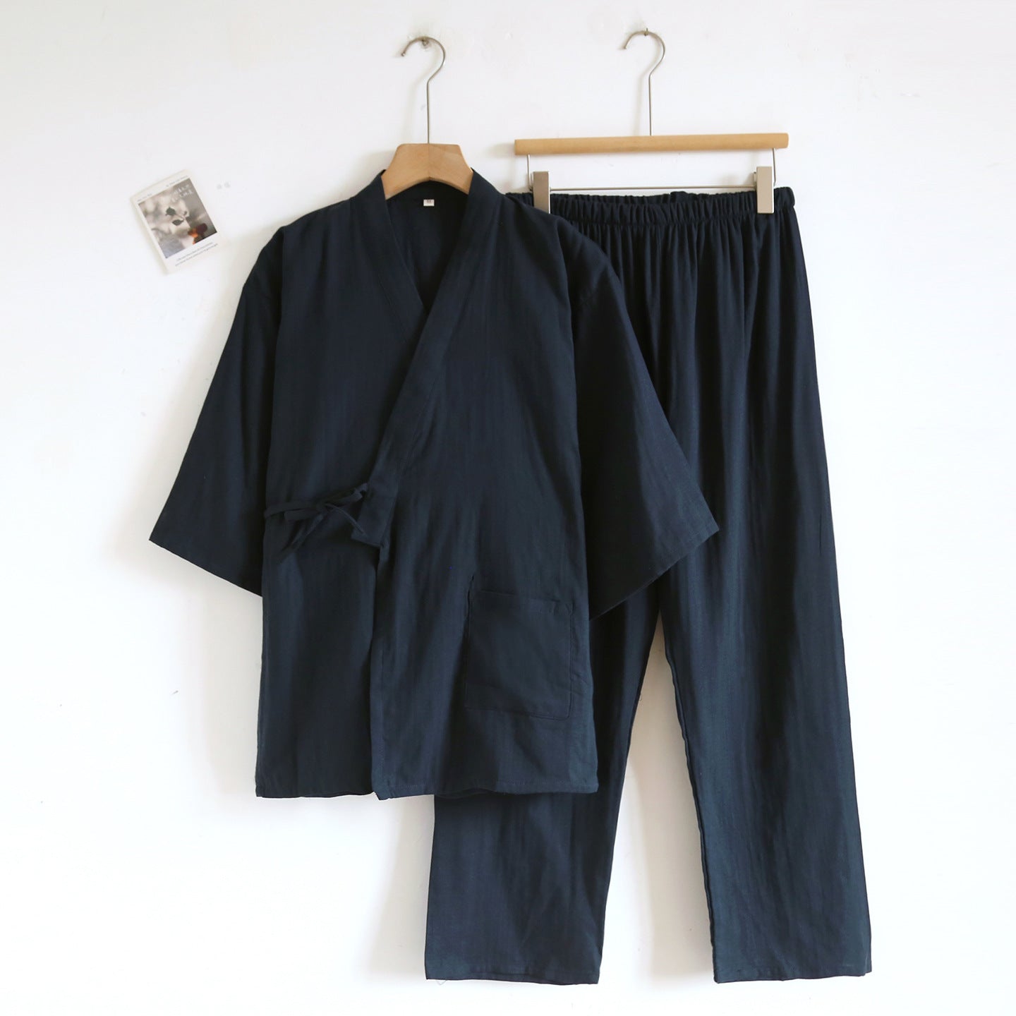 gauze tie-up loungewear set