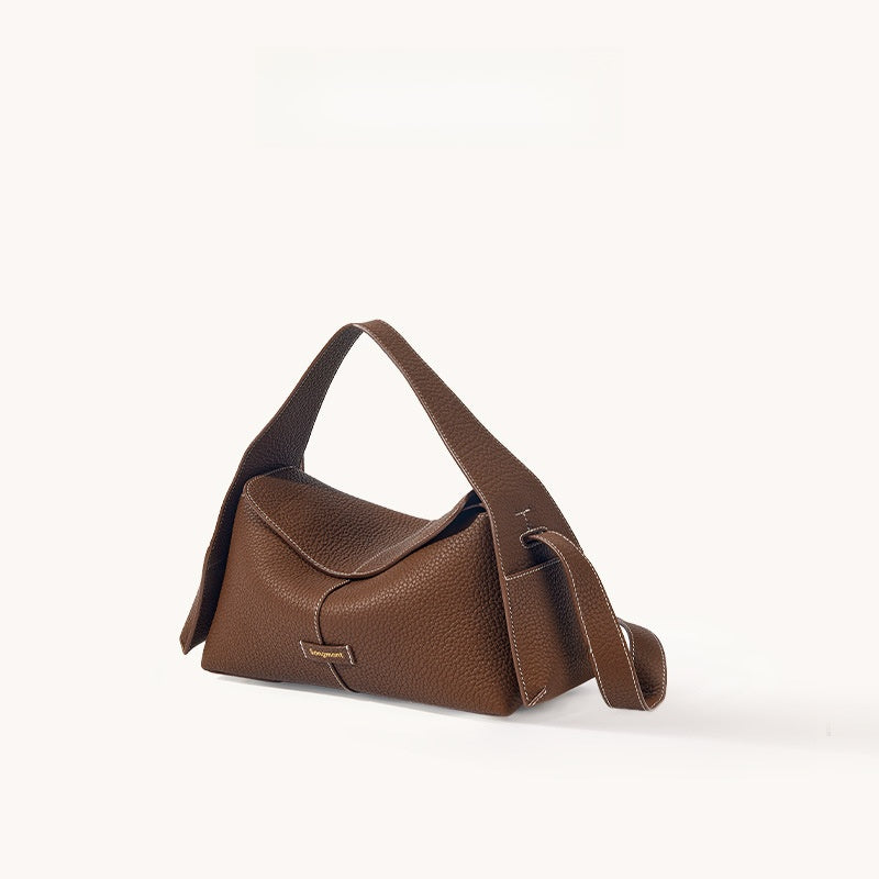 Songmont Eaves Hobo Leather Crossbody Bag