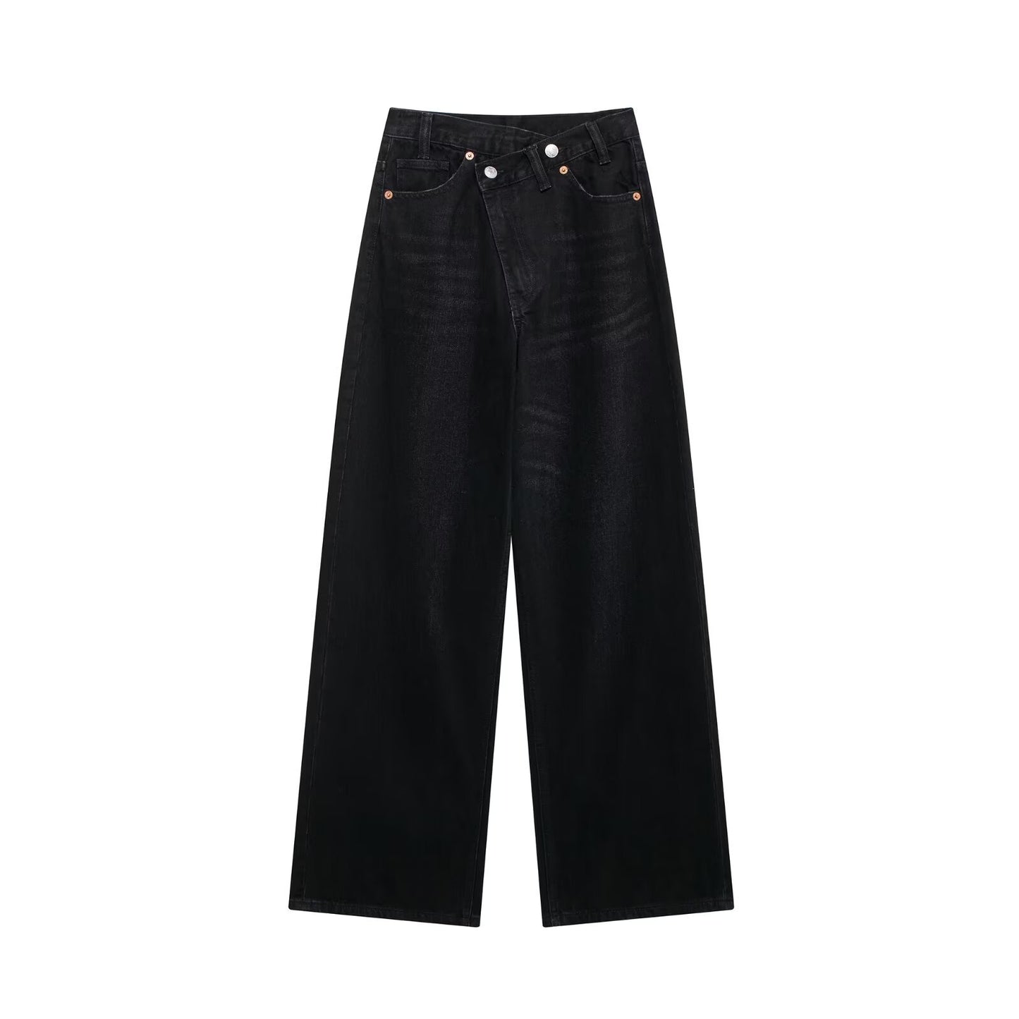 Women's High-Waisted Wide-Leg Jeans