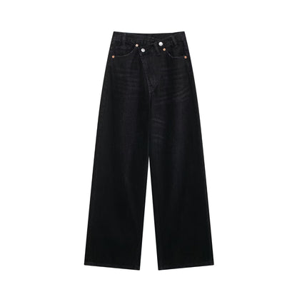 Women's High-Waisted Wide-Leg Jeans