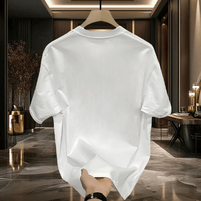 Men's Cotton T-Shirt Summer Short Sleeve Casual Top