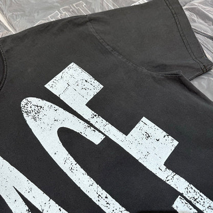 Oversized Vintage Washed Print T-Shirt