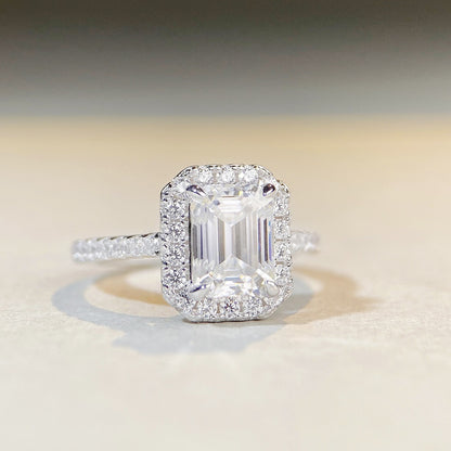 Moissanite Silver Ring