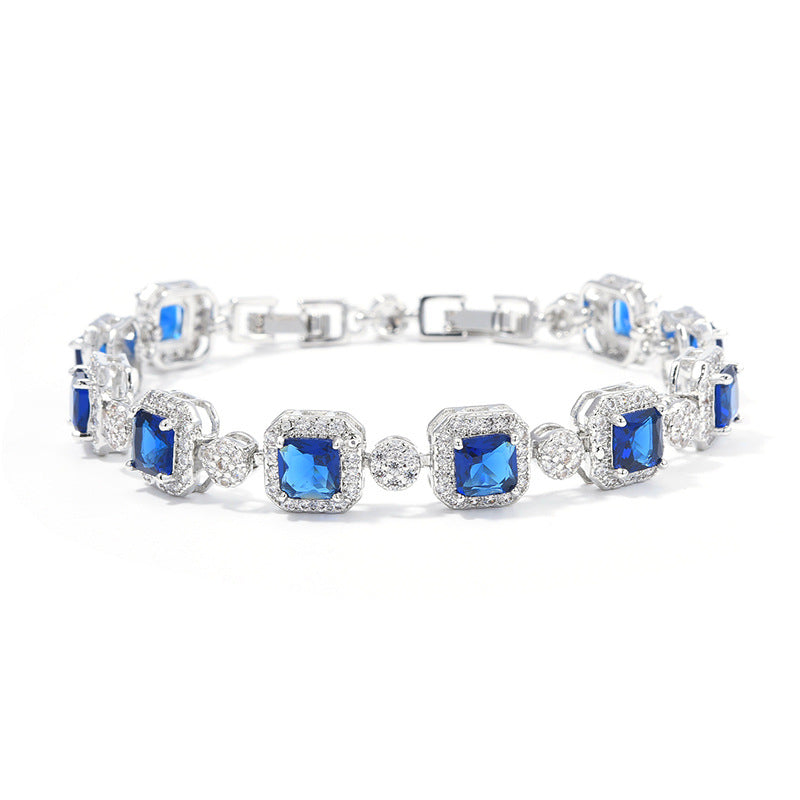 Adjustable full diamond bracelet for women