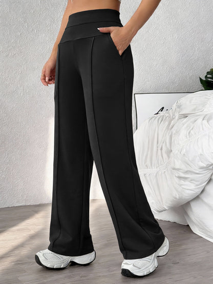 Womens Straight-Leg Fitness Yoga Pants