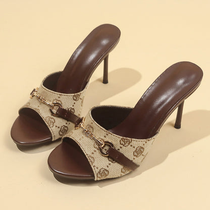 Pointed Toe High-Heeled Sandals for Women