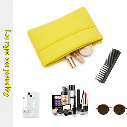 Memory foam makeup bag