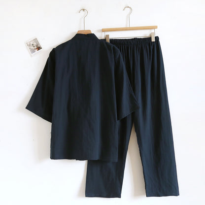 gauze tie-up loungewear set