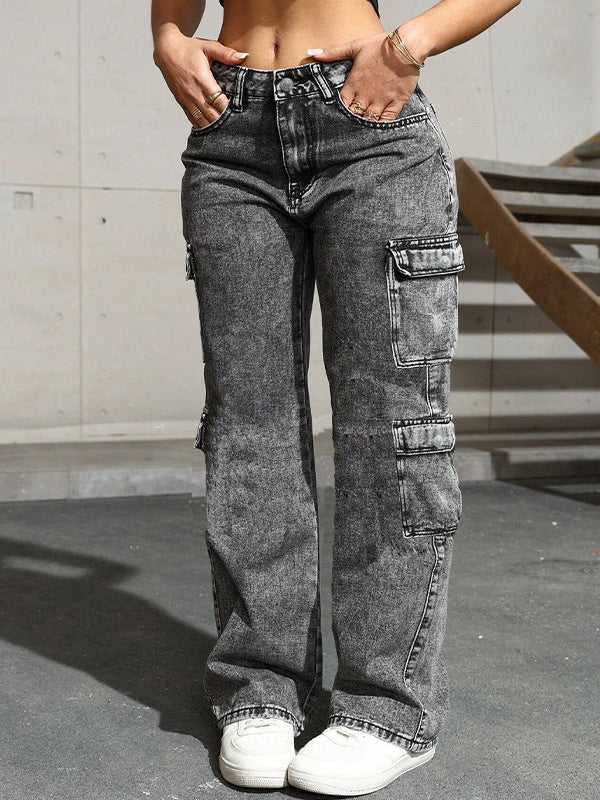Multi-pocket work pants
