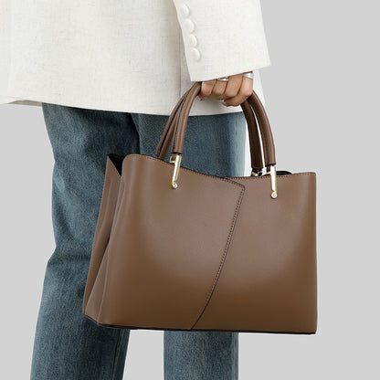 Fashion PU Crossbody Tote Bag with Multiple Pockets