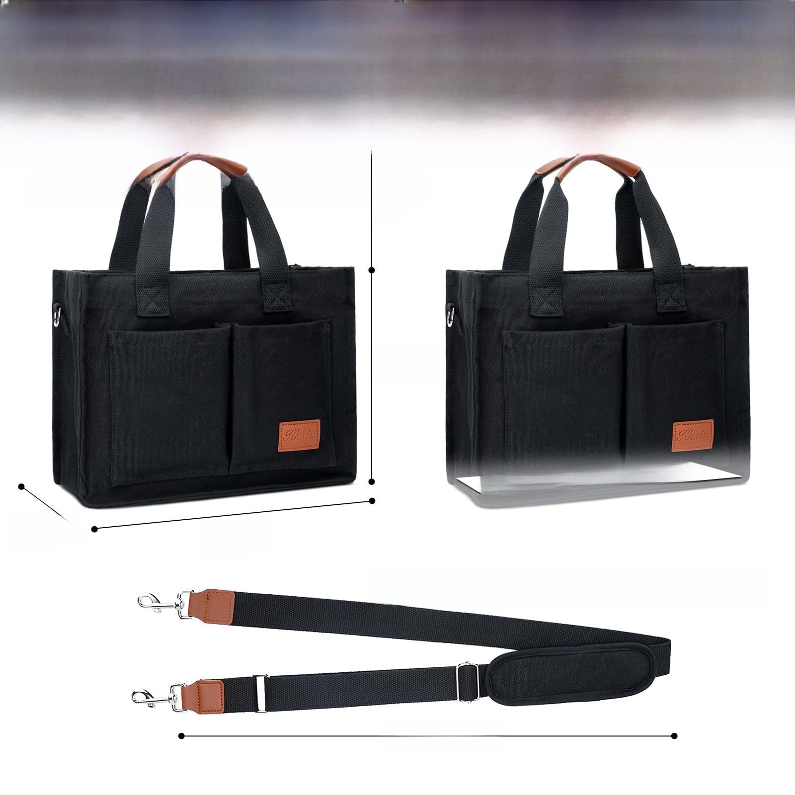 Artistic canvas large-capacity multi-layer single-shoulder bag