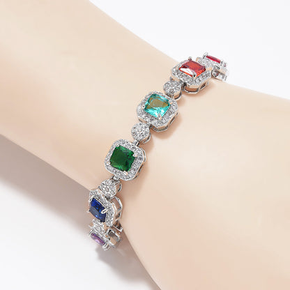 Adjustable full diamond bracelet for women