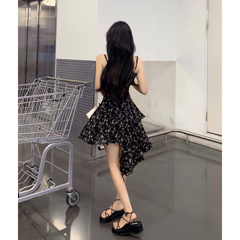 Floral Strap Slip Dress